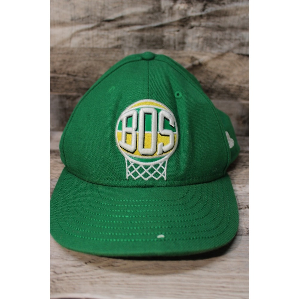New Era Hardwood Classics Boston Celtics Hat Fitted Size 7 Green